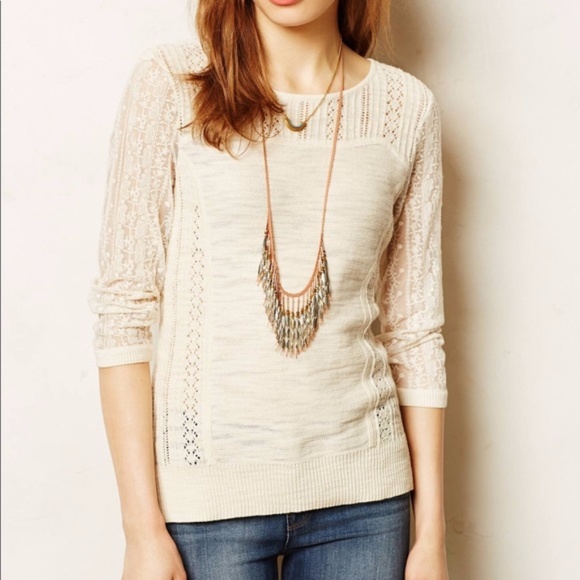 Anthropologie Tops - Anthropologie Knitted&Knotted Surrey Pullover